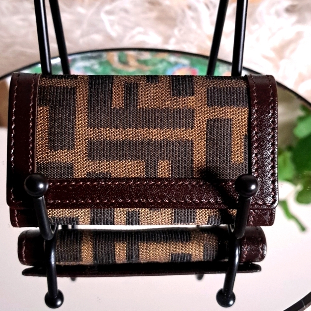 Fendi Vintage Zucca Key Case Holder  NWOTs
